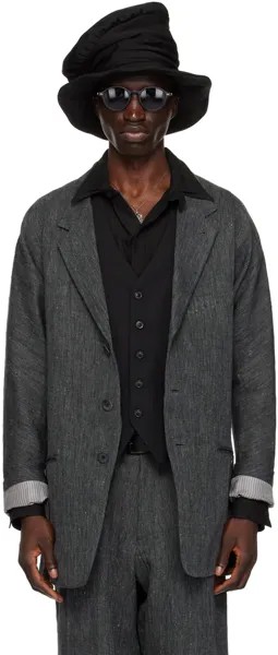 Серый пиджак реглан Yohji Yamamoto