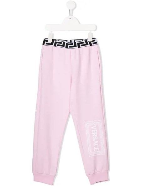 Versace Kids спортивные брюки с логотипом