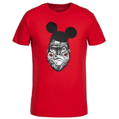 Футболка Monkey Mouse, красная, размер XL