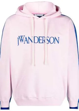 JW Anderson деконструированное худи с вышитым логотипом