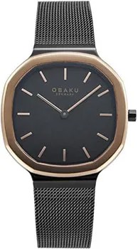 Fashion наручные  мужские часы Obaku V253GXMBMB. Коллекция Oktant