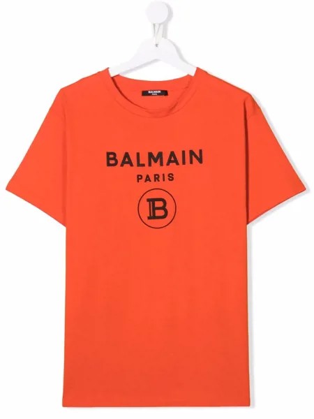 Balmain Kids футболка с логотипом