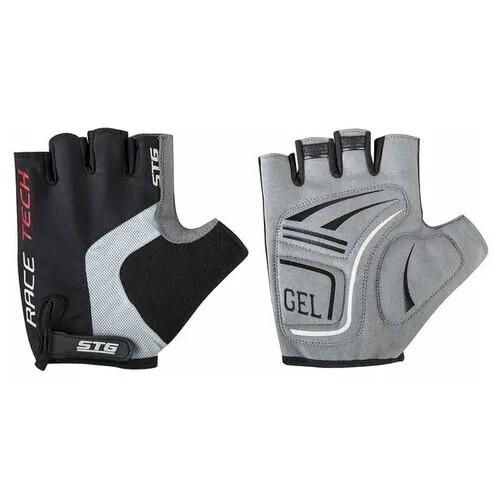 Перчатки STG, AI-03-176,unisex, летние,черные/серы