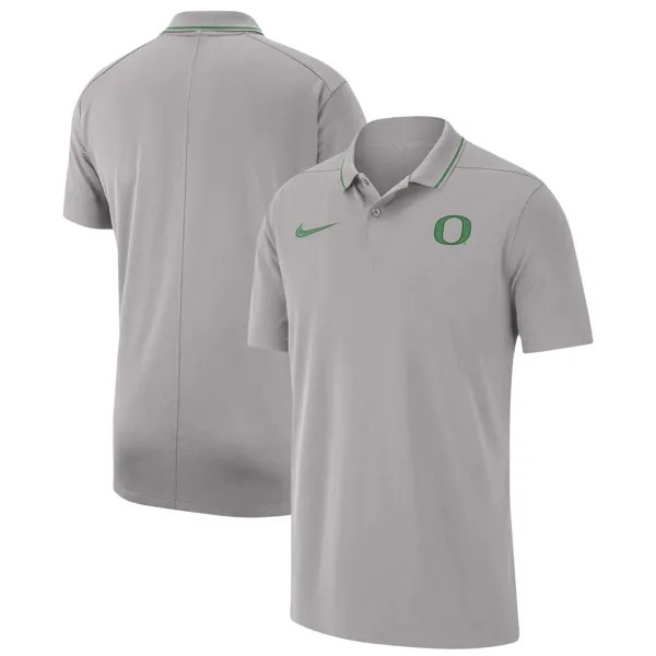 Мужская футболка-поло Grey Oregon Ducks 2023 Coach Performance Nike