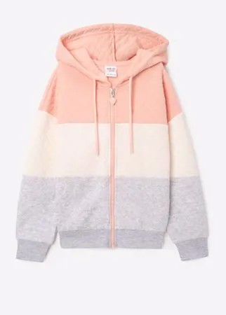 Толстовка колор-блок oversize для девочки Gloria Jeans