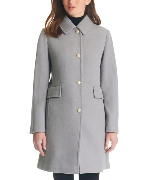 Женское однобортное пальто на пуговицах с искусственным жемчугом kate spade new york