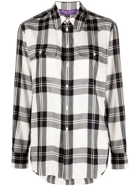 Ralph Lauren Collection рубашка Darleen в клетку, черный