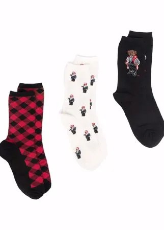 Polo Ralph Lauren комплект Christmas из трех пар носков