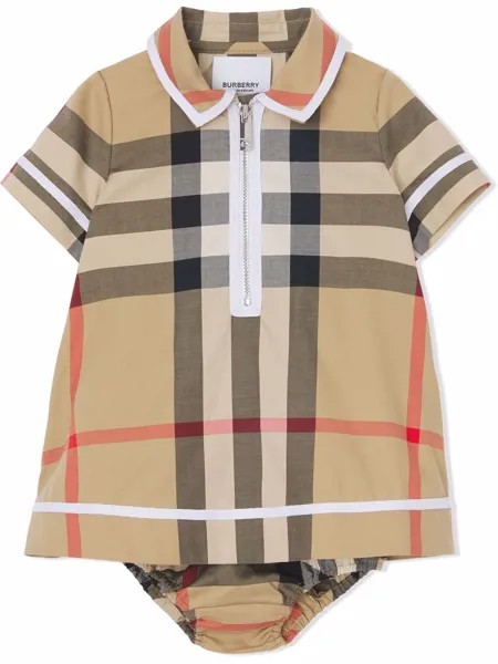 Burberry Kids платье в клетку