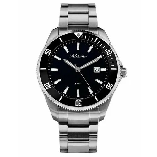 Наручные часы Adriatica A1139.5114Q, белый, серебряный