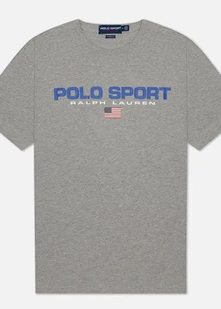 Мужская футболка Polo Ralph Lauren Polo Sport, цвет серый, размер XL