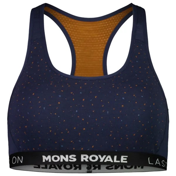 Спортивный бюстгальтер Mons Royale Women's Sierra Sports Bra, цвет Midnight Terrazzo/Copper