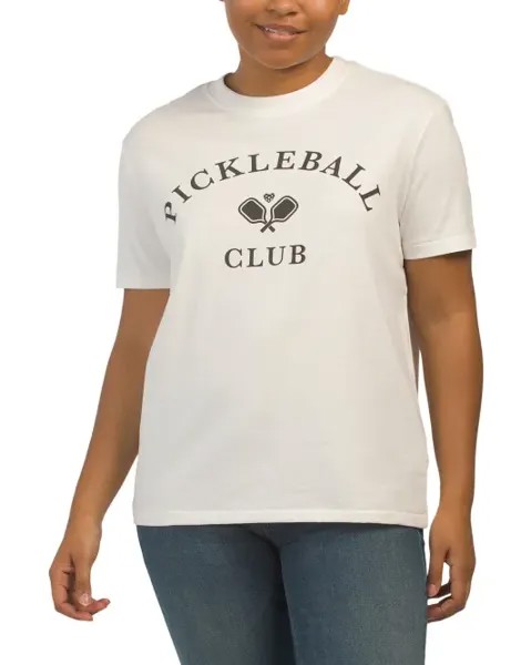 Футболка Pickleball Club Ryan Ex Bf Wildfox, белый