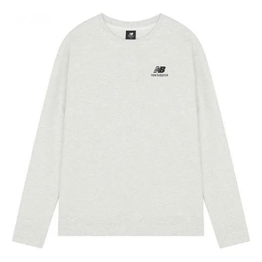 Толстовка New Balance Embroidered Logo Sports Round Neck Pullover Light Grey, серый