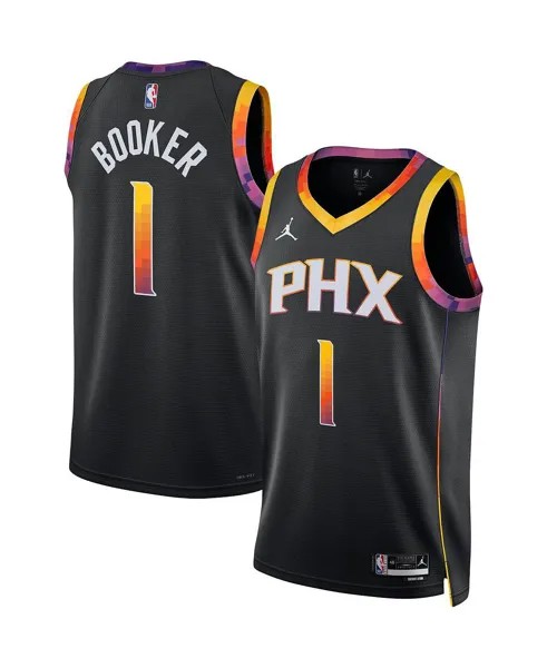 Мужская футболка бренда Devin Booker Black Phoenix Suns 2022/23 Statement Edition Swingman Jordan