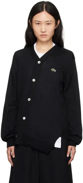 Черный кардиган Lacoste Edition Comme des Garçons