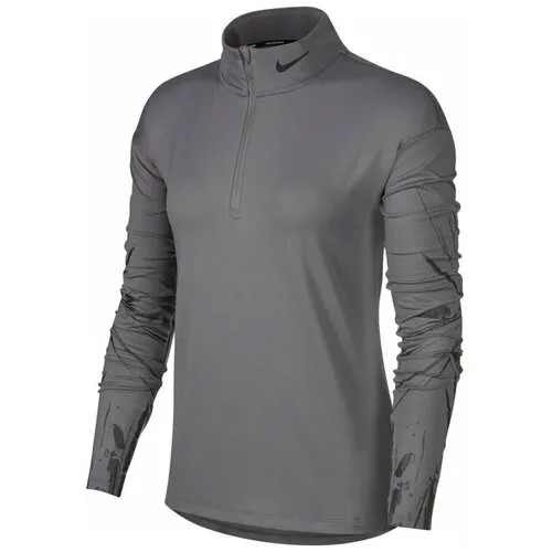Лонгслив Nike Element Women's Flash 1/2-Zip Running Top GUNSMOKE/REFLECT BLACK