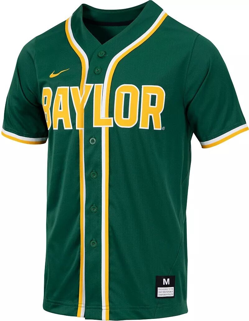 Мужская зеленая бейсбольная майка Nike Baylor Bears Dri-FIT Replica