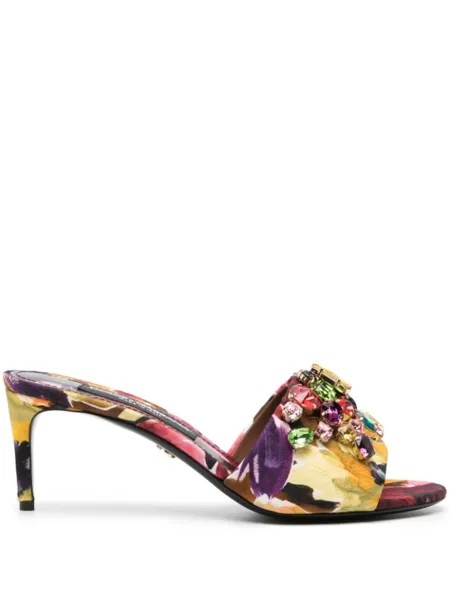 Декорированные мюли Dolce & Gabbana, черный
