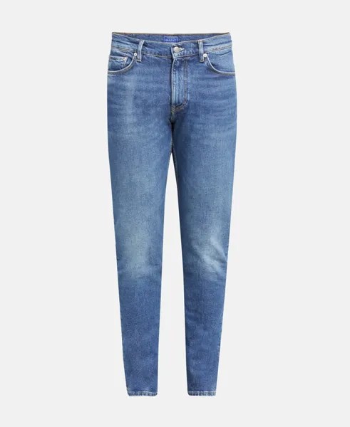 Органик прямые джинсы Gant, светло-синий