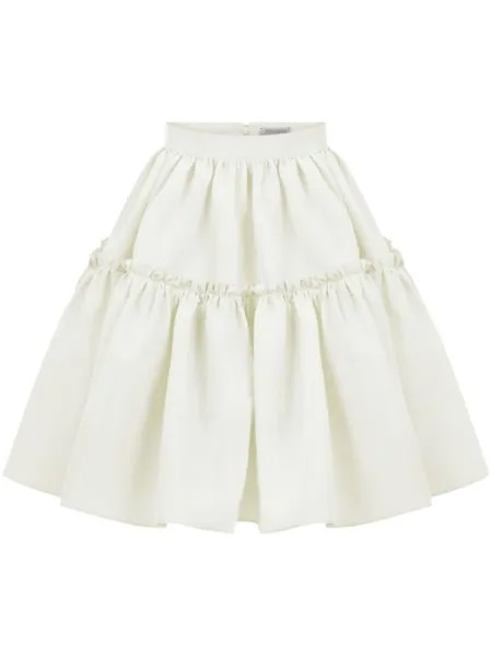 Nina Ricci юбка с оборками, белый
