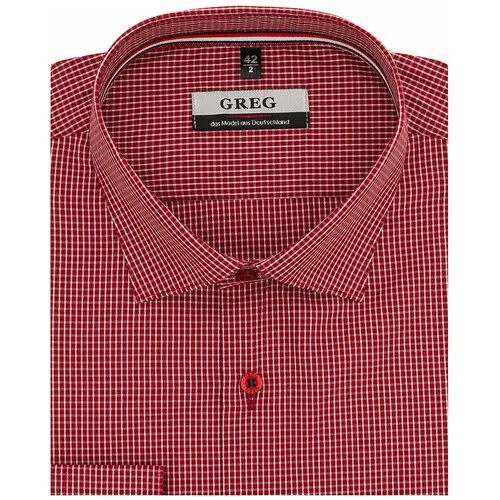 Рубашка GREG, размер 174-184/39, красный