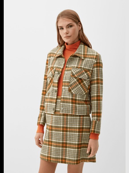Демисезонная куртка s.Oliver, цвет orange/olive