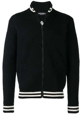 Dolce & Gabbana фактурный кардиган с логотипом