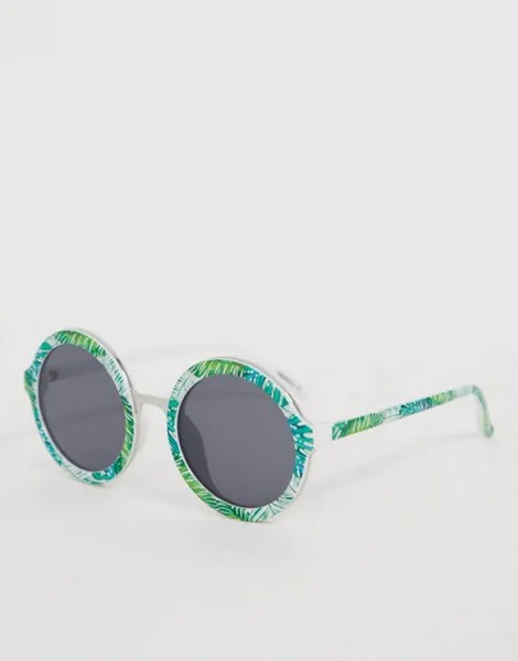Круглые солнцезащитные очки Skinny Dip Lou Lou Palm-Мульти