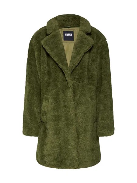 Межсезонное пальто Urban Classics SHERPA, оливковый