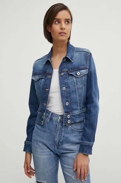 УКОРОЧЕННАЯ КУРТКА джинсовая куртка Pepe Jeans, темно-синий