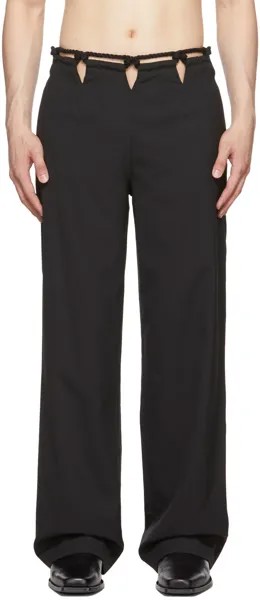 Черные брюки из макраме из веревки Dion Lee