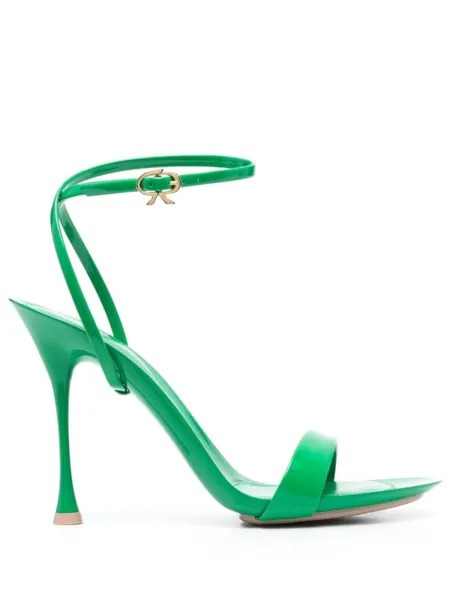 Gianvito Rossi босоножки Ribbon 105, зеленый