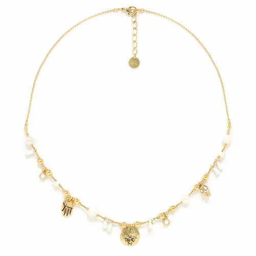 Колье Franck Herval, говлит, кристаллы Swarovski, жемчуг культивированный