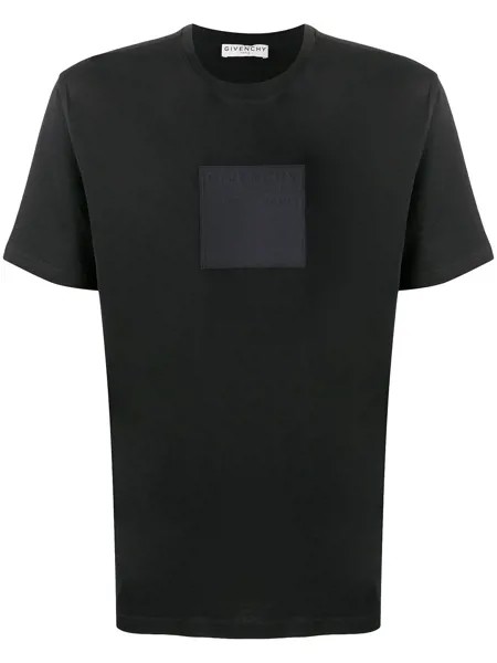 Givenchy футболка с нашивкой-логотипом