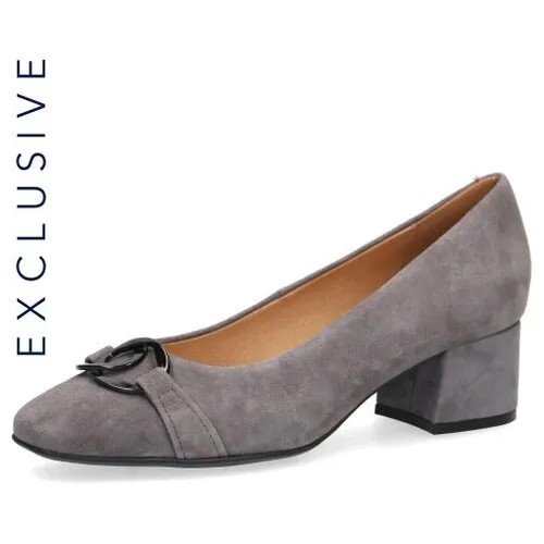 Туфли-перчатки  Caprice, натуральная замша, размер 37, серый