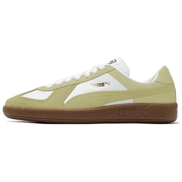 Кроссовки Puma Army Trainer Skateboarding Shoes Unisex Low-top White/Yellow/Green, белый/желтый/зеленый