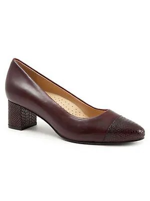 Женские кожаные туфли без шнуровки TROTTERS бордового цвета с дезинфицирующим средством Kiki Almond 10,5 N