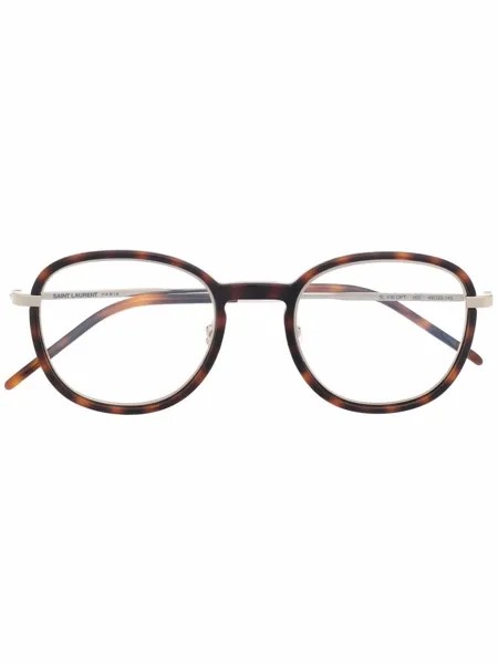 Saint Laurent Eyewear очки в оправе черепаховой расцветки