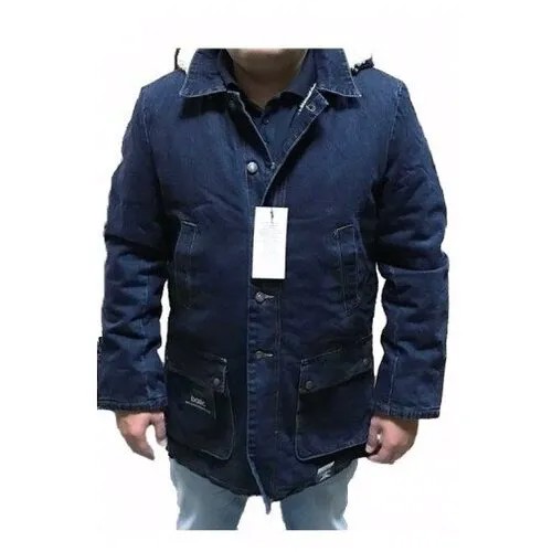 Куртка джинсовая с капюшоном Montana 12031DB 3XL XXXL Темно-Синий