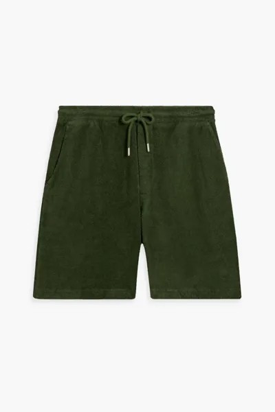 Хлопковые махровые шорты на кулиске Hamilton And Hare, цвет Leaf green