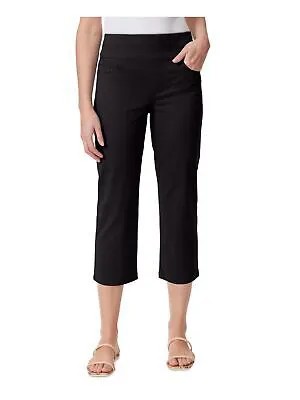 GLORIA VANDERBILT Женские черные утягивающие джинсы-капри без застежек с высокой талией 6