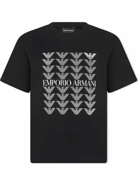 Emporio Armani Kids футболка с логотипом