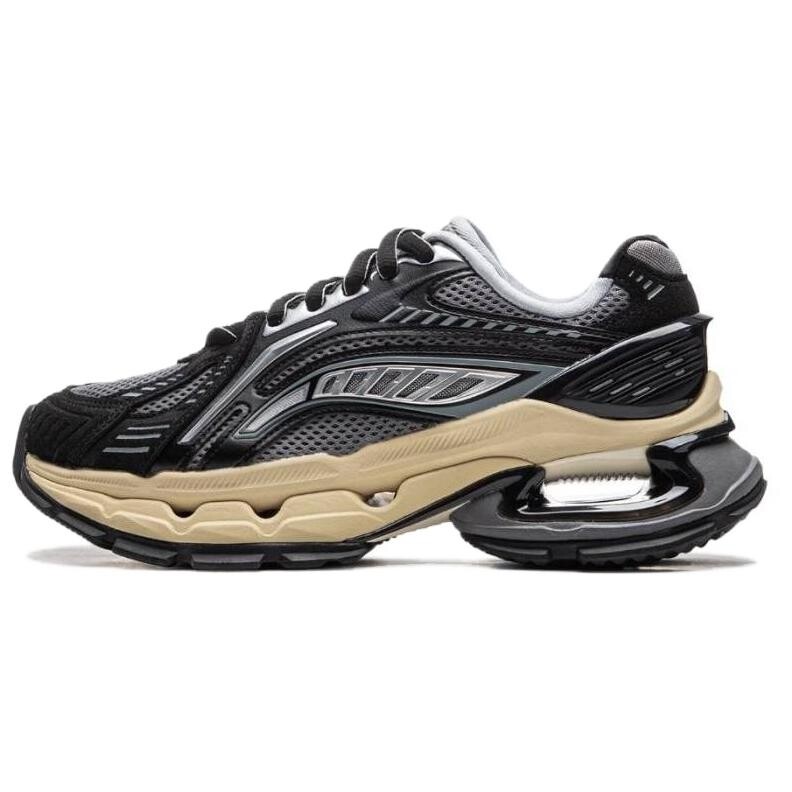 Кроссовки LiNing Lifestyle Shoes Women's Low-top Black/Gray, черный/серый