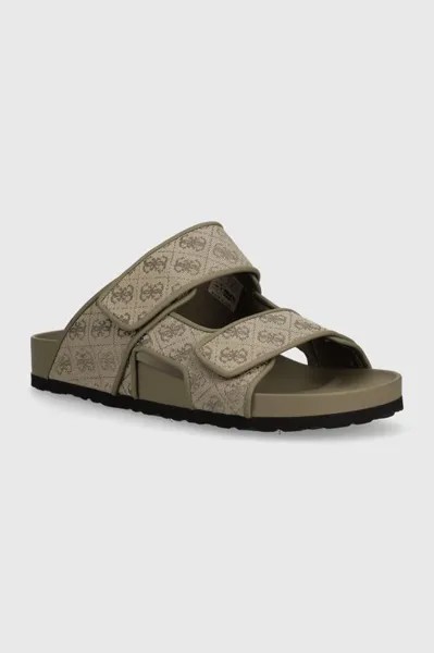 Шлепки Guess, зеленый