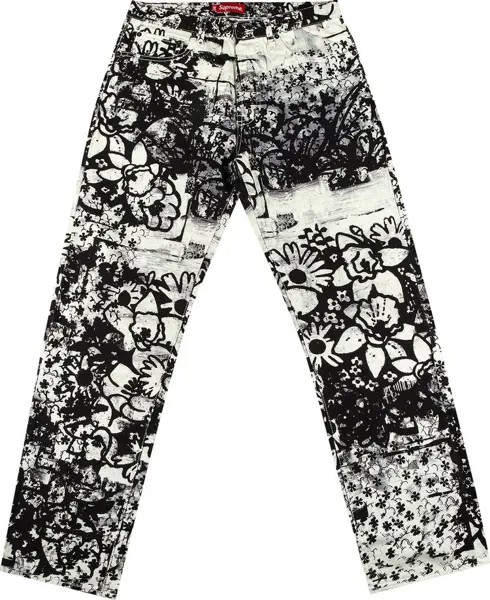 Джинсы Supreme x Christopher Wool Regular Jean 'Black', черный