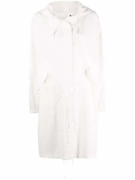 Jil Sander пальто оверсайз с капюшоном