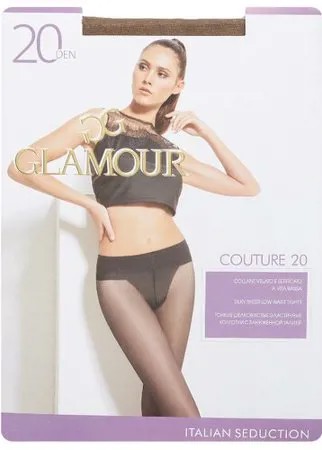 Колготки Glamour Couture 20 den, размер 4-L, daino (коричневый)