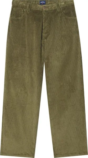 Джинсы Noah Wide-Wale Corduroy 'Loden', зеленый