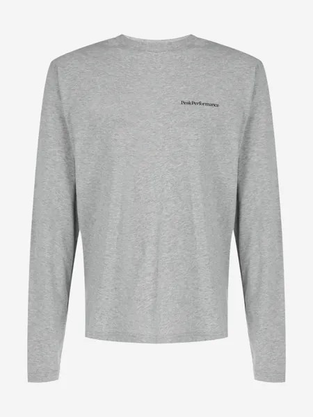 Лонгслив мужской Peak Performance Original Backprint, Серый